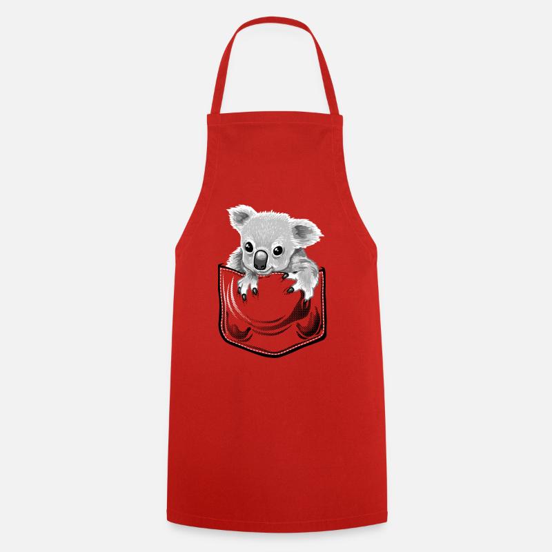 Koala pochette - Tablier de cuisine - rouge