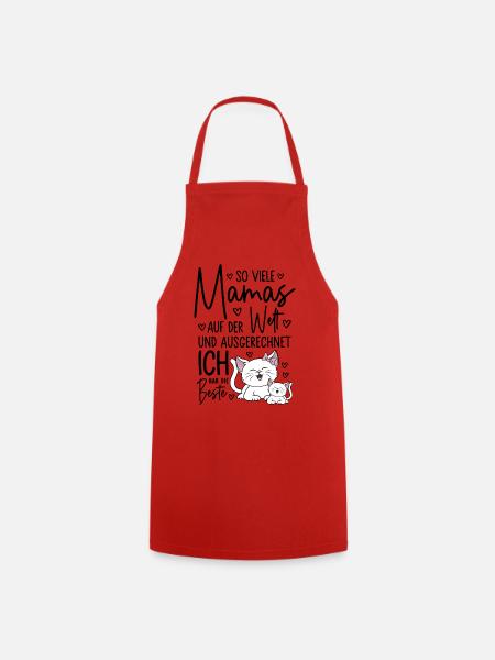 So viele Mamas Beste Mama Baby Muttertag Geschenk - Kochschürze - Rot