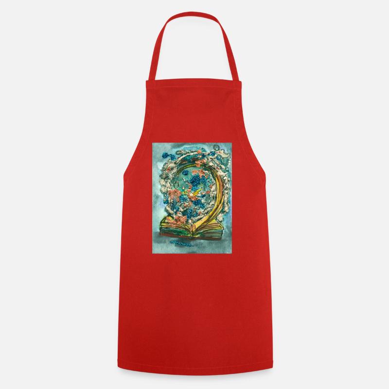 Magical novel - Cooking Apron - red