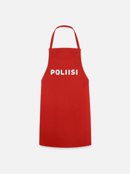 Polizei - Kochschürze - Rot