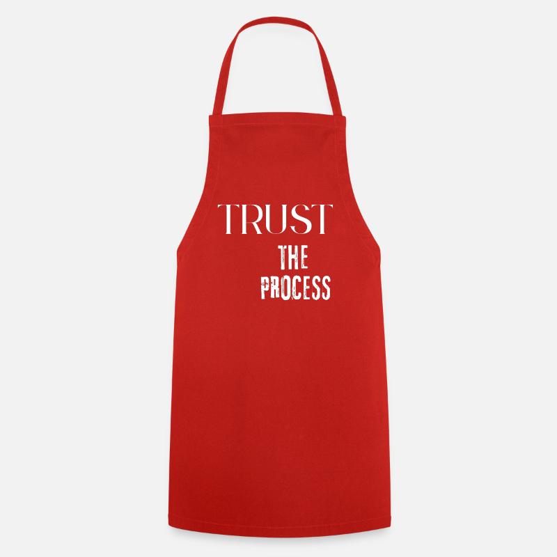 Trust the Process - Cooking Apron - red