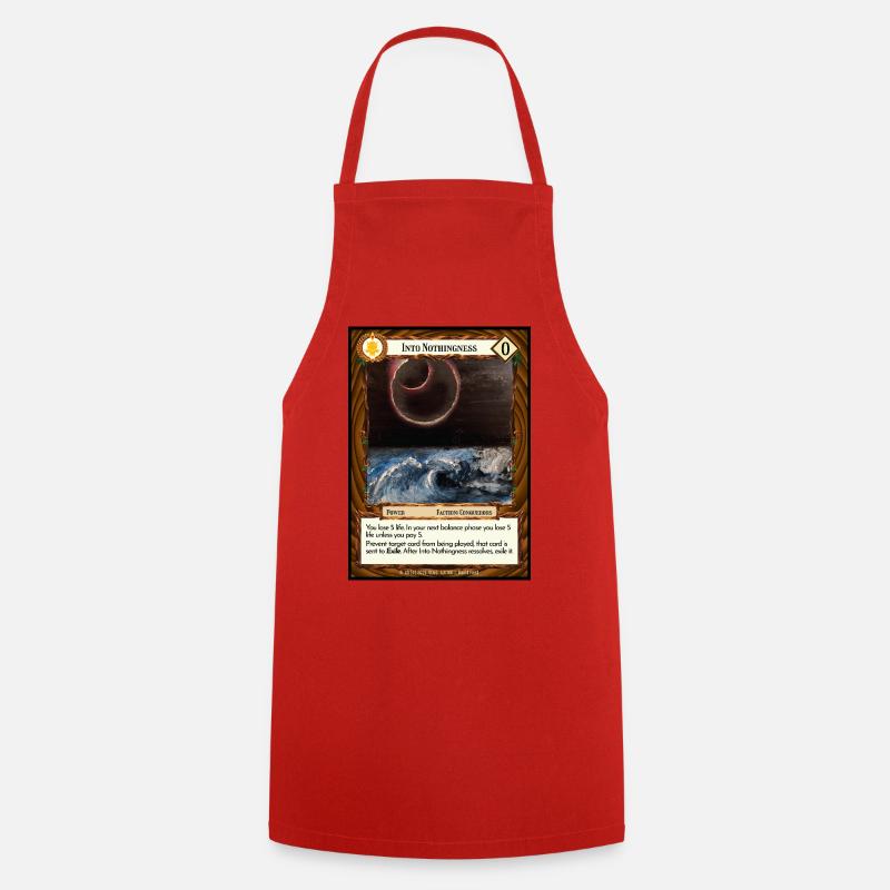 Into Nothingness - Cooking Apron - red