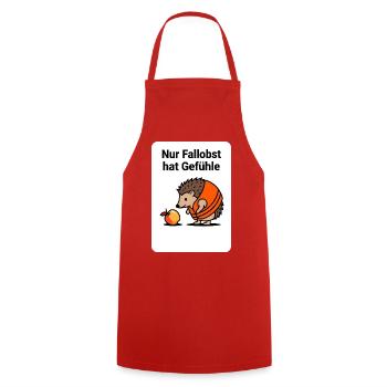 Frutarier Fallobst Gefühle Shirt - Kochschürze - Rot - Vorne - AI Model Male 185 dark (185cm)