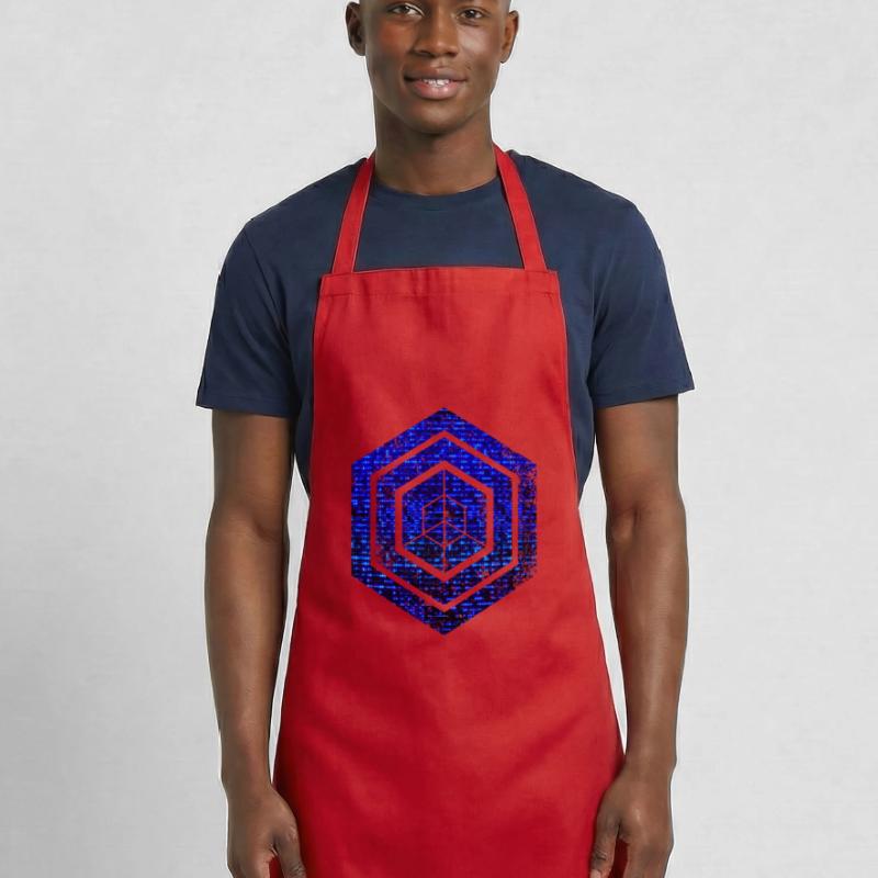Codage géométrique du programmeur de programmation hexagonale Tablier de cuisine
