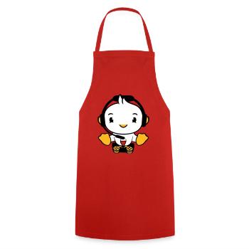 Duck Gamer Gaming Controller Headset Console Game - Cooking Apron - red - Front - AI Model Male 185 dark (185cm)