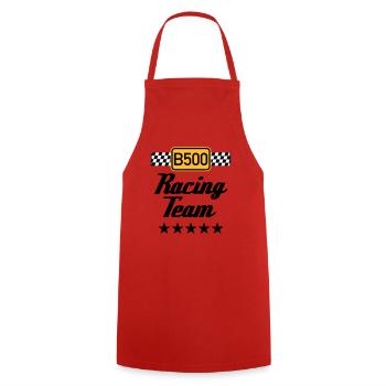 B500 Racing Team - Cooking Apron - red - Front - AI Model Male 185 dark (185cm)