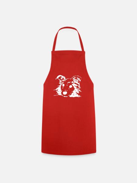 Hund, Liebhaber, Geschenk, Geschenkidee - Kochschürze - Rot