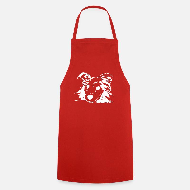 Hund, Liebhaber, Geschenk, Geschenkidee - Kochschürze - Rot