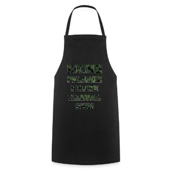 Cannabis légal - Tablier de cuisine - noir - Devant - AI Model Male 185 dark (185cm)