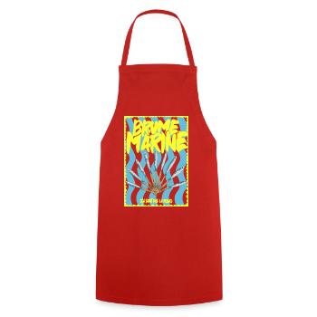 Marine mist and sardine fan - Cooking Apron - red - Front - AI Model Male 185 dark (185cm)
