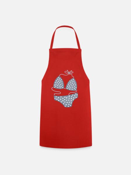 PolkaDot Bikini Muster - Kochschürze - Rot