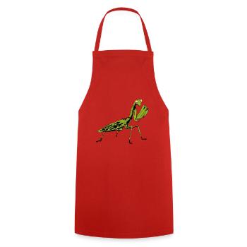 Insecte insecte mante religieuse amoureux de la nature - Tablier de cuisine - rouge - Devant - AI Model Male 185 dark (185cm)