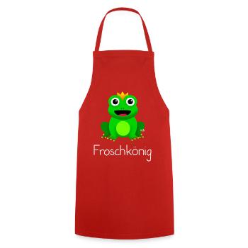 Froschkönig - Kochschürze - Rot - Vorne - AI Model Male 185 dark (185cm)