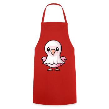 Flamant rose fantôme d’Halloween - Tablier de cuisine - rouge - Devant - AI Model Male 185 dark (185cm)