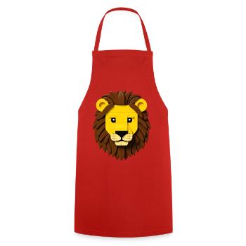 LION TOY - baby & kids - Cooking Apron - red - Front - AI Model Male 185 dark (185cm)