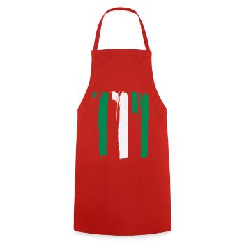 Drapeau du Nigéria - Tablier de cuisine - rouge - Devant - AI Model Male 185 dark (185cm)