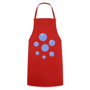 Bubble - Cooking Apron - red - Front - AI Model Male 185 dark (185cm)