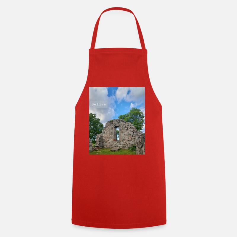 Crois-moi - Tablier de cuisine - rouge