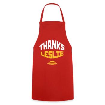 Thanks Leslie - Tablier de cuisine - rouge - Devant - AI Model Male 185 dark (185cm)
