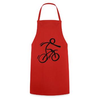Cyclists Cycling Race - Cooking Apron - red - Front - AI Model Male 185 dark (185cm)