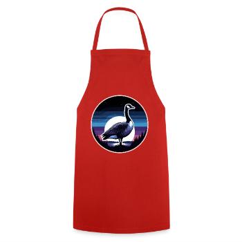 Beautiful Canadian Goose Vintage Sunset - Cooking Apron - red - Front - AI Model Male 185 dark (185cm)