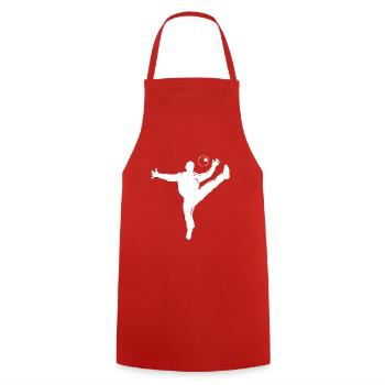 Don de l'équipe de salle de sport gardien de but de handball - Tablier de cuisine - rouge - Devant - AI Model Male 185 dark (185cm)
