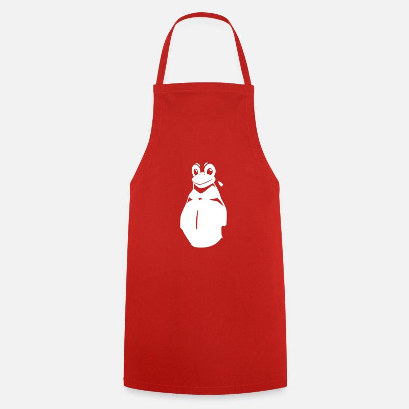 Costume de pingouin Linux tous les hackers et administrateurs système - Tablier de cuisine - rouge