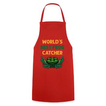Der Beste Frosch Fänger der Welt Frosch mit Frosch - Kochschürze - Rot - Vorne - AI Model Male 185 dark (185cm)