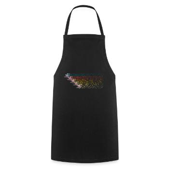 Schneemobil Retro Sternen Parade für - Kochschürze - Schwarz - Vorne - AI Model Male 185 dark (185cm)