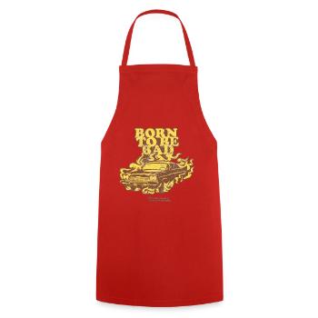 Born to be Bad - Cooking Apron - red - Front - AI Model Male 185 dark (185cm)
