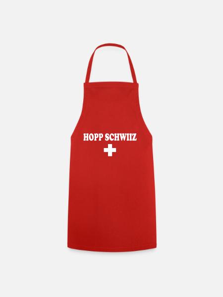 Hopp schwiiz - Kochschürze - Rot