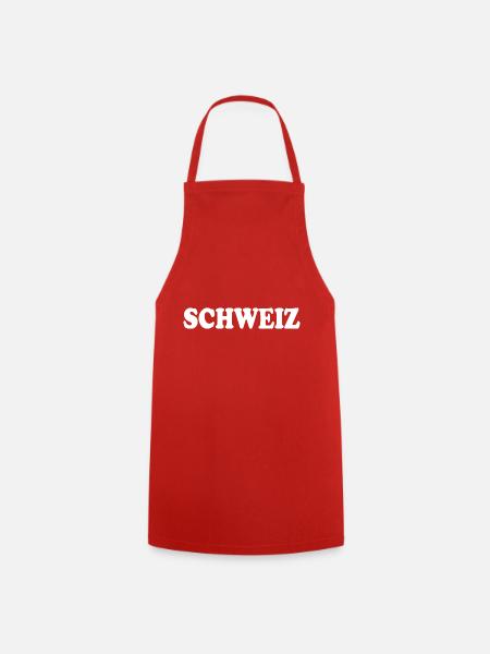 Schweiz - Kochschürze - Rot