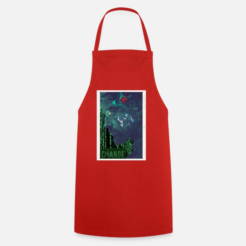 Our future, time for change - Cooking Apron - red