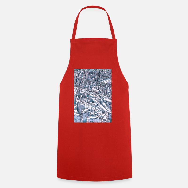 Central Park NYC - Tablier de cuisine - rouge