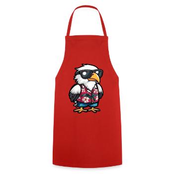 Vacances Eagle Comic - Tablier de cuisine - rouge - Devant - AI Model Male 185 dark (185cm)