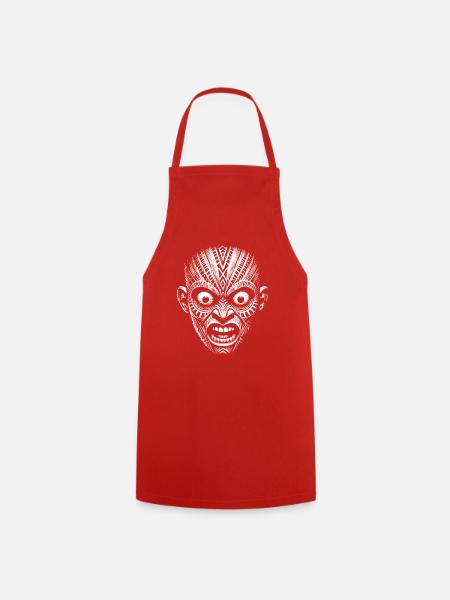 Maske - Kochschürze - Rot