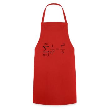 The Basel Problem Gift Idea - Cooking Apron - red - Front - AI Model Male 185 dark (185cm)