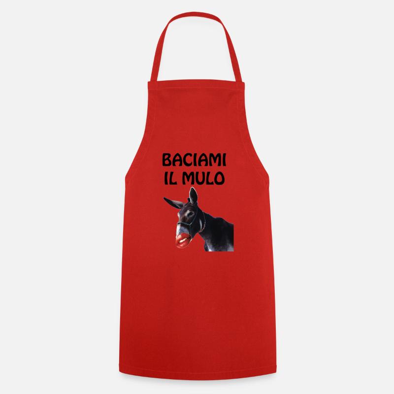 Baciami il mulo - Tablier de cuisine - rouge