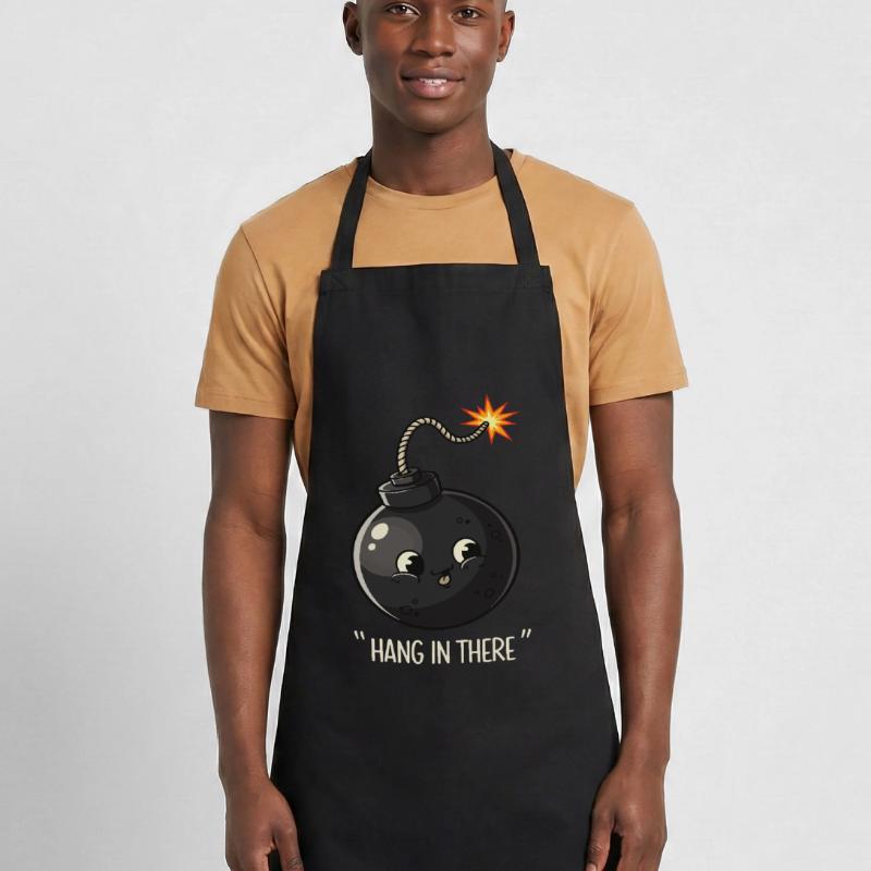 Kawaii Exploding Bomb Comic Design Cooking Apron