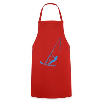 Surfer - Cooking Apron - red - Front - AI Model Male 185 dark (185cm)