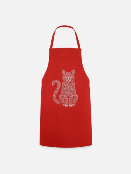 Hauskatze - Kochschürze - Rot
