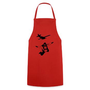 glider parachute drone - Tablier de cuisine - rouge - Devant - AI Model Male 185 dark (185cm)