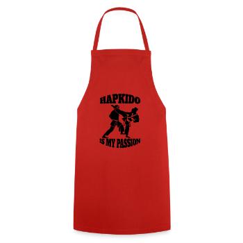 Hapkido Judo Aikido Kampfkunst Karate Kampfsport - Kochschürze - Rot - Vorne - AI Model Male 185 dark (185cm)