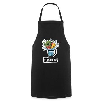 BLEND IT UP - Cooking Apron - black - Front - AI Model Male 185 dark (185cm)