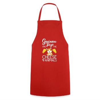 Cadeau de cochon d’Inde mignon - Tablier de cuisine - rouge - Devant - AI Model Male 185 dark (185cm)