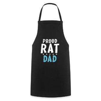 Cadeau du propriétaire du rat Rats Lover - Tablier de cuisine - noir - Devant - AI Model Male 185 dark (185cm)