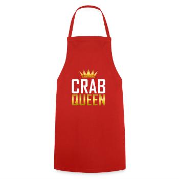 Crab Lover Gifts - Cooking Apron - red - Front - AI Model Male 185 dark (185cm)