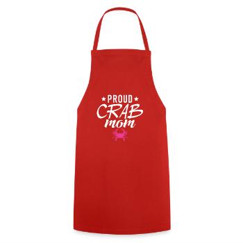 Crab Lover Gifts - Cooking Apron - red - Front - AI Model Male 185 dark (185cm)