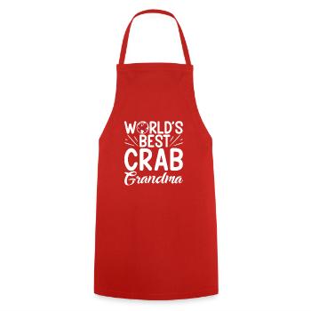 Crab Lover Gifts - Cooking Apron - red - Front - AI Model Male 185 dark (185cm)