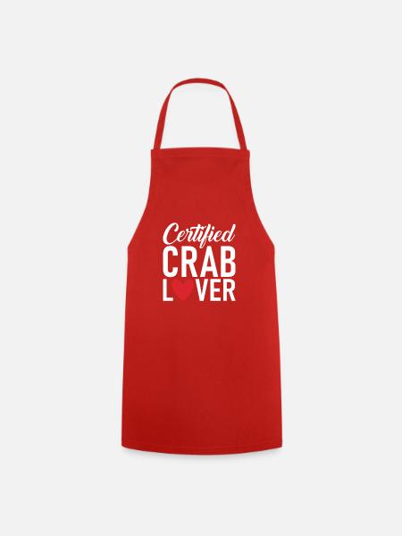 Krabbenliebhaber Geschenke - Kochschürze - Rot